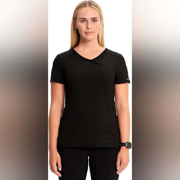 Cherokee Infinity Mock Wrap Scrub Top XXS - Picture 7 of 8